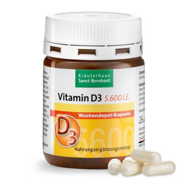 Viên nang bổ sung Vitamin D 5600 IU Weekly Depot Capsul