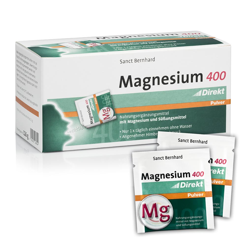 Bột uống bổ sung Magie Magnesium 400 direct powder