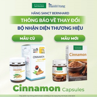 CINNAMON CAPSULES 60 VIÊN - VIÊN UỐNG HỖ TRỢ CẢI THIỆN ĐƯỜNG HUYẾT CHO NGƯỜI BỊ TIỂU ĐƯỜNG