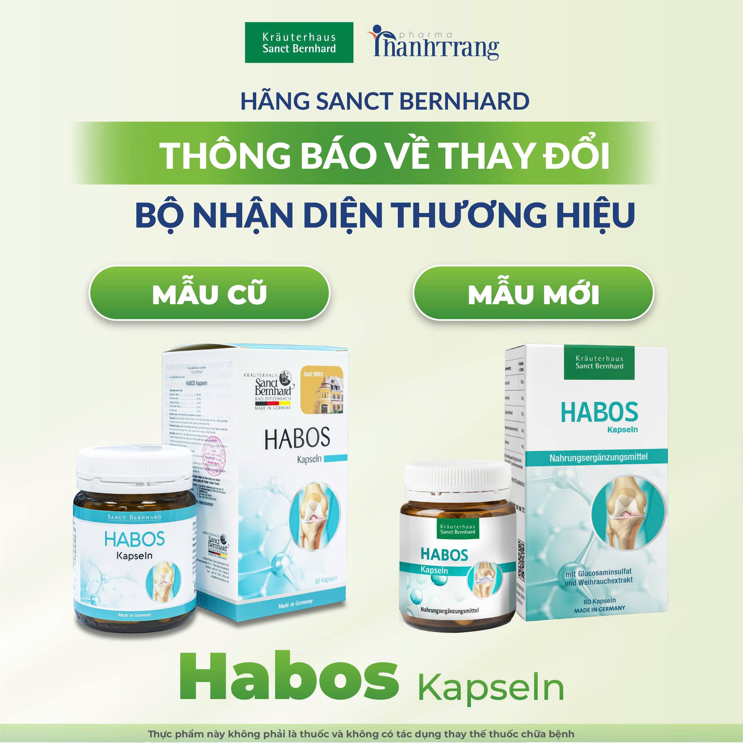 HABOS KAPSELN 60 VIÊN - TĂNG CƯỜNG SỨC MẠNH XƯƠNG KHỚP